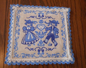 Scandinavian Potholder. Vintage, handmade