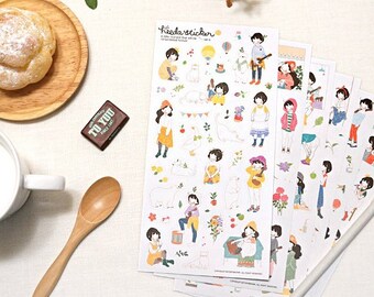 Heeda Heidi sticker set 6 sheets (A 1047)