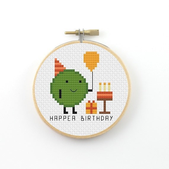 Download Happea birthday cross stitch pattern happy birthday funny