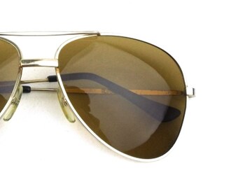 vintage 80s sunglasses NOS aviator sunglasses gold metal retro mens sun glasses sunglasses women oversized polaroid opti-ray