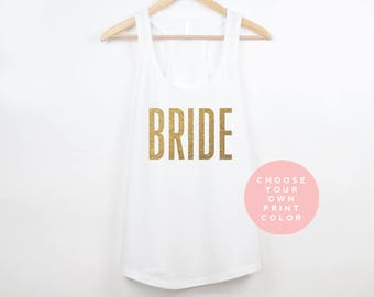 Bride Tank Top, Bachelorette Tank Top, Bride Shirt, Mrs. Tank, Bachelorette Party Shirts, Bachelorette Tanks, Bride Top