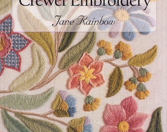 Crewel Embroidery Patterns - Flower embroidery - Ebook-English Language - Butterfly embroidery - ebook - PDF - instant download