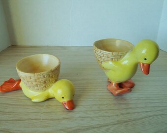 RARE CHICKEN EGGCUPS ceramic