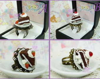 Cake Ring / Kawaii Ring / Miniature Food Ring / Cake Jewelry / Kawaii jewelry