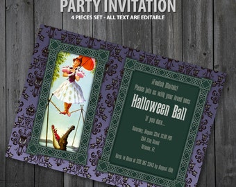The Haunted Mansion Party Invitation