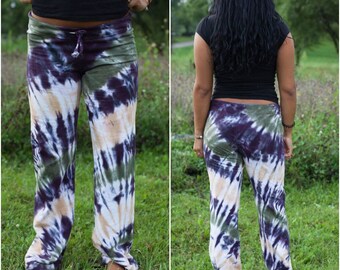 Tie Dye Sweatpants - Earthy - Handmade - Michigan Made - Tie Dye Pants - Hippie - Festival