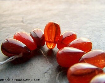 Czech Glass Bead-Teardrop Bead-Glass Teardrop Bead-Briolette Beads-Striped Beads-Czech Bead-Large Glass Teardrop Beads-Full Strand-25 Beads