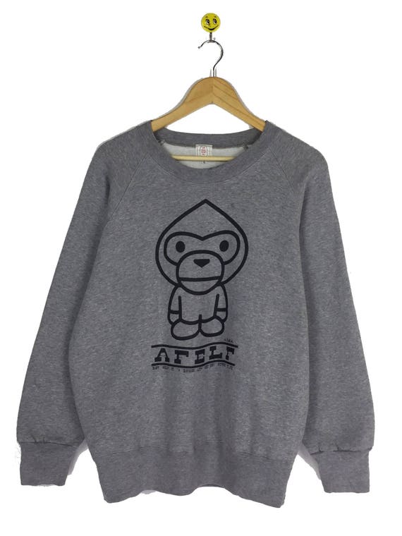 bape sweatshirt grey