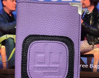 Leather Passport Cover light Purple