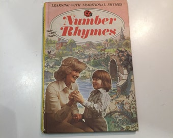 Vintage Retro 1970s 70s Ladybird Number Rhymes childrens book 1976