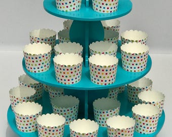 3 Tier Blue Cupcake Stand/Dessert Stand