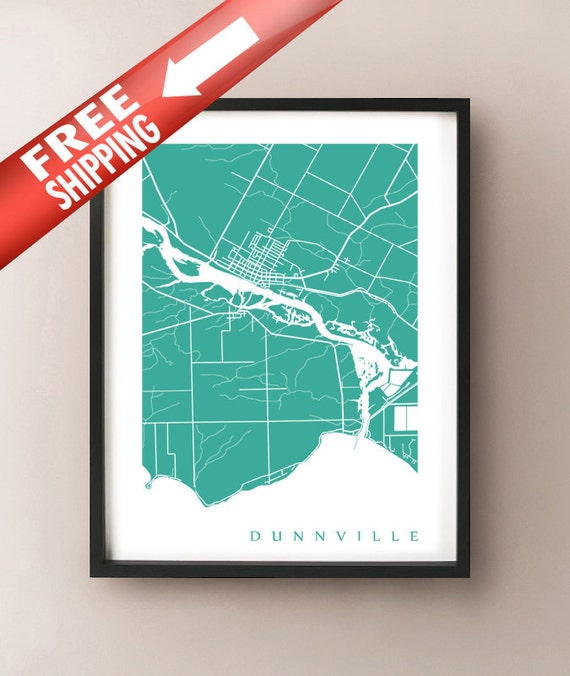 Dunnville Ontario Map Print