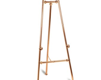 Ornate Brass Finish Floor Standing Easel