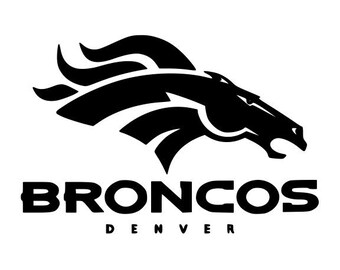 6 Vinyl Die Cut Retro Denver Bronco's Logo