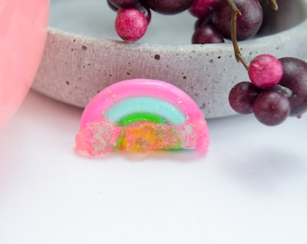 Rainbow with sugar three-brooch