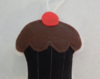 Double Chocolate Cupcake Ornament