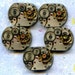 1/2" x 5/8", 5 IDENTICAL little watch movements, best price, jewelry art, steampunk, vintage, watch parts, JunqueTreasures, WM12
