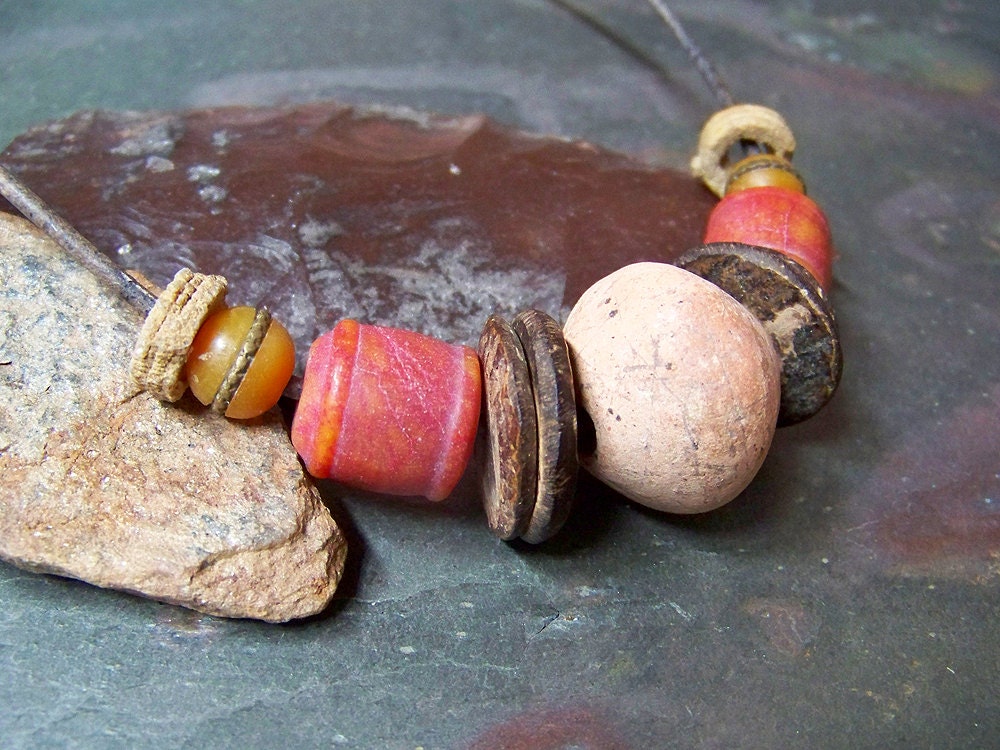 Tribal Mens Necklace Neolithic Jewelry Men's Primitive