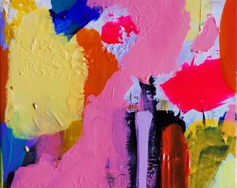 Abstract Art abstract painting home decor little canvas
