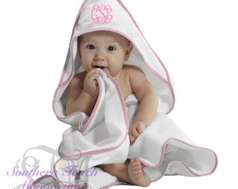Monogrammed Hooded Baby Towel