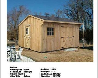 6' x 12' Playhouse Or Garden Storage Shed Plans