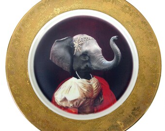 Nathalie of France, Duchess of Nantes Portrait Plate 11.15"