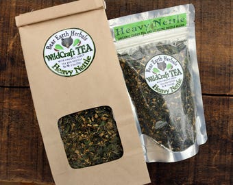 Heavy Nettle Tea, Organic Green Tea with Stinging Nettles, Loose Leaf Herbal Tea with Organic and Wild Harvested Herbs, Allergy Relief