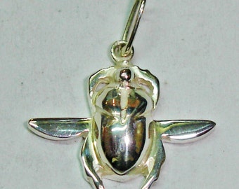 Egyptian silver beetle Pendant, Egypt
