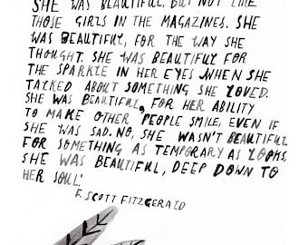 A6 F.Scott Fitzgerald Postcard