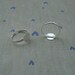 50Pcs Silver Color Plated Adjustable Metal Ring Base Ring Settings With 10MM Blank Pads ---SJ1018
