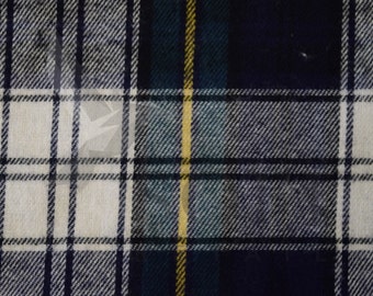 Cotton Flannel Plaid 2 Tartan Fabric by the Yard