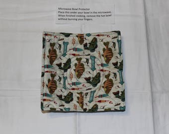 Fish Microwave Bowl Protector