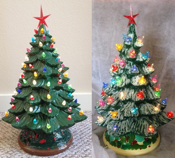 ceramic bisque christmas tree kit diy 20 w base village green rockford il christmas trees