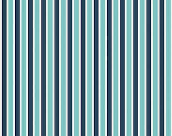 Playball stripe in Navy by Riley Blake Designs - 32" piece