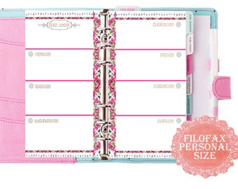 filofax pocket size printable week in 2 pageseaster themed personal size planners