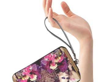 LEATHER STATEMENT CLUTCH