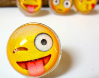 5 Emoticon Rings - 5 Rings - Huge Savings - Five Emoticon Rings - You Choose - Emoticon Jewelry - Emoji Rings - Ring