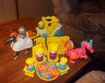 vintage fisher price lttle people castle parts