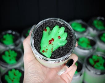 Buried Alive | 8 oz Whipped Sugar Scrub | Sugar Scrub | Zombie | Coffee Mocha | Gothic Sugar Scrub | Gothic |