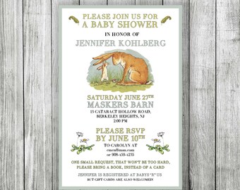 Guess How Much I Love You Themed Baby Shower Invitation
