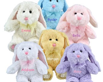 Personalized Easter Bunny , Stuffed Bunny , Personalized Stuffed Rabbit