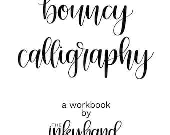 Bouncy Calligraphy Workbook // DIGITAL DOWNLOAD