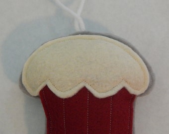 Red Velvet Cupcake Ornament