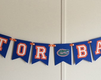 Football Florida Gators inspired banners