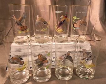 Ned Smith Vintage 1950's High Ball Glasses