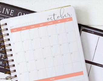 2017 Printable Planner for Bloggers in Blush
