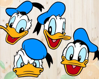 Donald Duck Face SVG