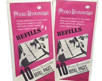 Vintage Instamatic Photo Album Refill Pages- Square Photo Sleeves 36 ct- Picture Album Sleeves- Vintage Photo Album Pages- Square Photos