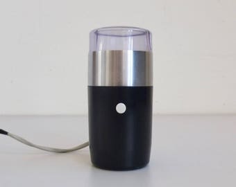 Iconic Braun Electric Coffee Grinder / Surgar Mill KSM 11 by Reinhold Weiss / Black - Silver