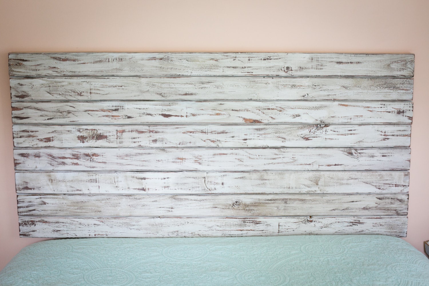 rustic white full size headboard floating headboard full size head board
